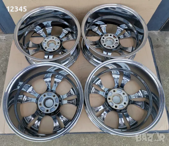 нови никелирани джанти BROCK 17’’5x114,3 -№774, снимка 10 - Гуми и джанти - 49780399