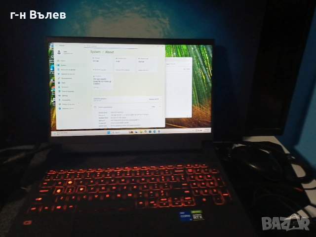 DELL G15 15'' FHD 120hz i5 11gen RTX3050 16GB RAM