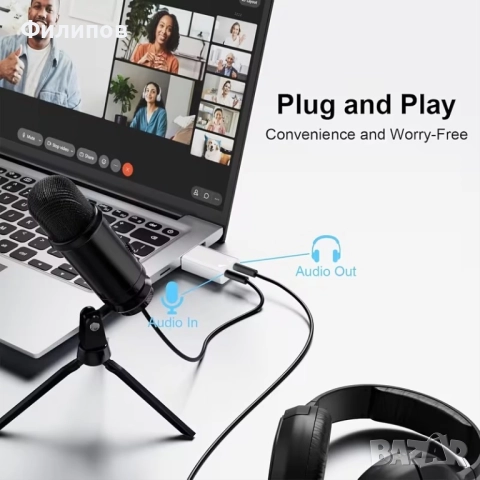 USB външна саунд карта, снимка 3 - Кабели и адаптери - 52504060