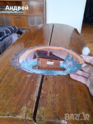 Стара дървена декорация,сувенир #15, снимка 3 - Други ценни предмети - 54290626