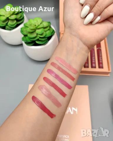 Комплект от 6 броя дълготрайни течни матови червила за устни Handaiyan
, снимка 7 - Козметика за лице - 50307274