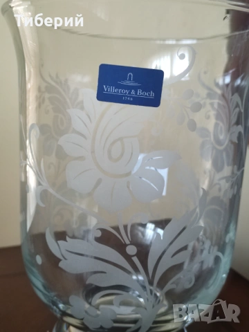 Кристална ваза/Villeroy & Boch нова, снимка 5 - Вази - 53753092
