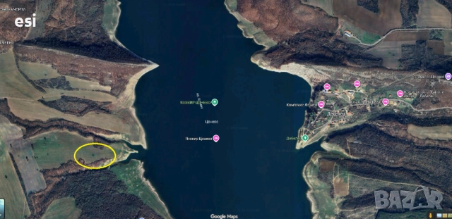 Имот до яз. Цонево – 100 м от водата, панорамна гледка, топ цена, снимка 2 - Земеделска земя - 53117625