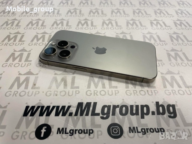 #MLgroup предлага iPhone 15 Pro 256GB Natural 86%, втора употреба