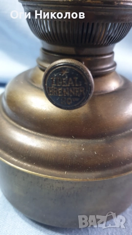 Старинна газена лампа за полилей, снимка 3 - Антикварни и старинни предмети - 52791804