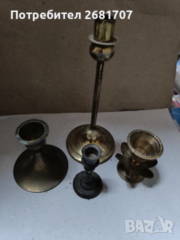 Стари свещници , снимка 2 - Антикварни и старинни предмети - 45560008