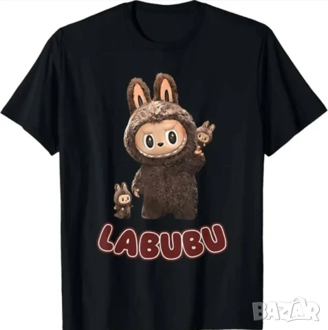 памучни дамски тениски labubu, снимка 6 - Тениски - 50843606