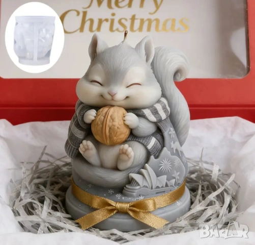 Молд катеричка с орех, снимка 4 - Форми - 53493868