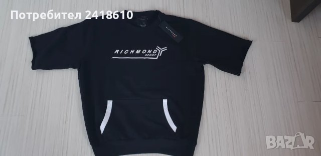 John Richmond RICH Sport Мens Size 2XL НОВО! ОРИГИНАЛ! Мъжки Суичър без ръкави!, снимка 7 - Спортни дрехи, екипи - 49213413