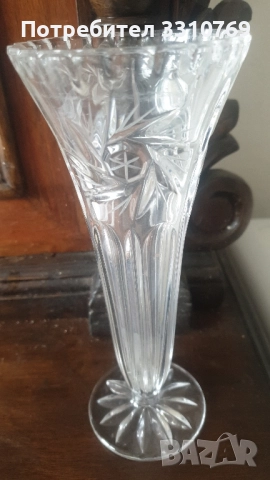 Красиви кристални вази. , снимка 4 - Вази - 52536796