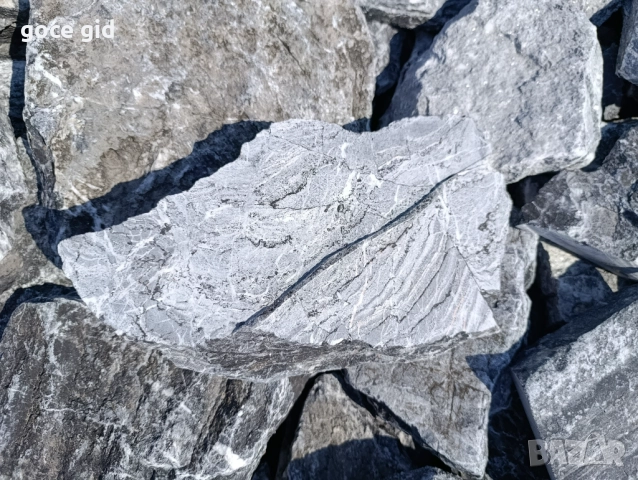 Сив стенен камък гнайс (rock face) - за зидове и огради, снимка 2 - Строителни материали - 52393888