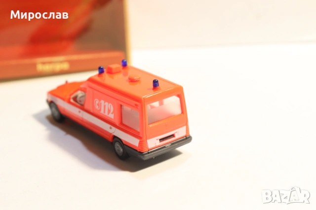 HERPA H0 1/87 MERCEDES ПОЖАРНА ЛИНЕЙКА КОЛИЧКА МОДЕЛ, снимка 5 - Колекции - 53328553