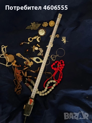 Лот от стари използвани единични обеци,брошки и гердани.., снимка 3 - Други - 52390725