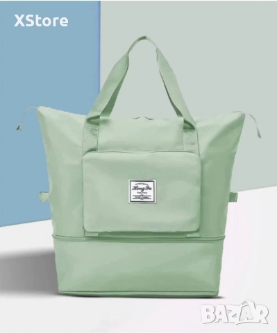 Чанта с уголемяващо се дъно с цип - 100% непромокаема материя. Различни цветове , снимка 6 - Чанти - 52585584