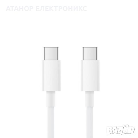  Кабел за данни - Type-C към Type-C Quick Charging PD18W, 2m - Бял, снимка 2 - Оригинални зарядни - 46694394