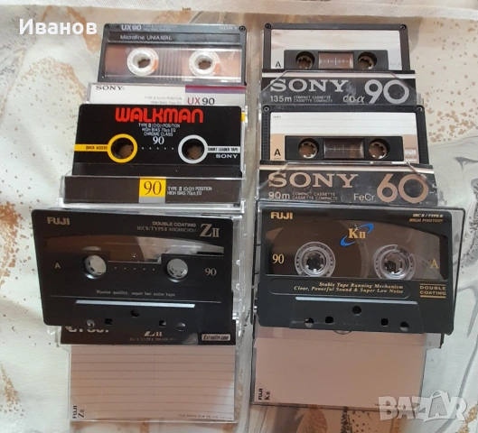 Aудио касети SONY и FUJI - Хром, снимка 4 - Аудио касети - 53985912