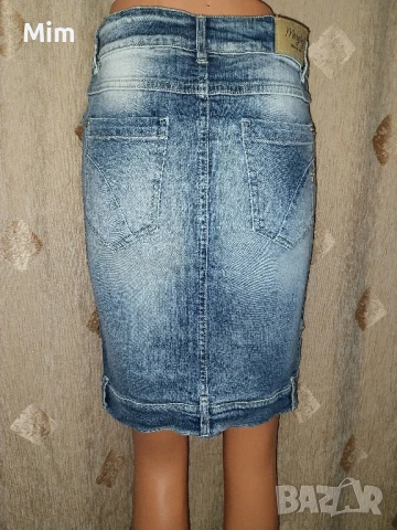 S/M Къси дънкови поли различни модели , снимка 3 - Поли - 50833129