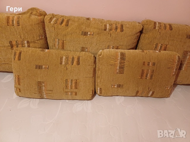 Комплект 5 облегални възглавници за диван с калъфки, снимка 2 - Дивани и мека мебел - 53745521