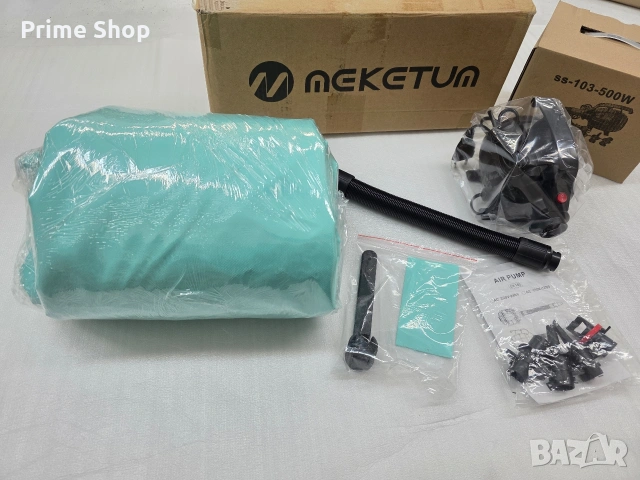 Надуваема гимнастическа ролка MEKETUM, 100x60 см, зелена, снимка 10 - Фитнес уреди - 53517130