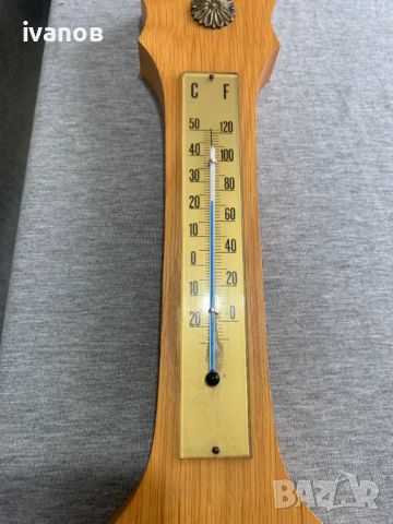 барометър термометър влагомер, снимка 4 - Антикварни и старинни предмети - 46022524