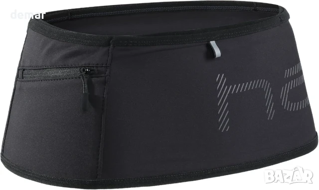 Лек колан за бягане Haimont, колан за съхранение, отвеждащ влагата, размер S, черен