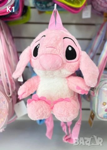 Плюшена 3D раница Лило и Стич, Lilo Stitch чанта