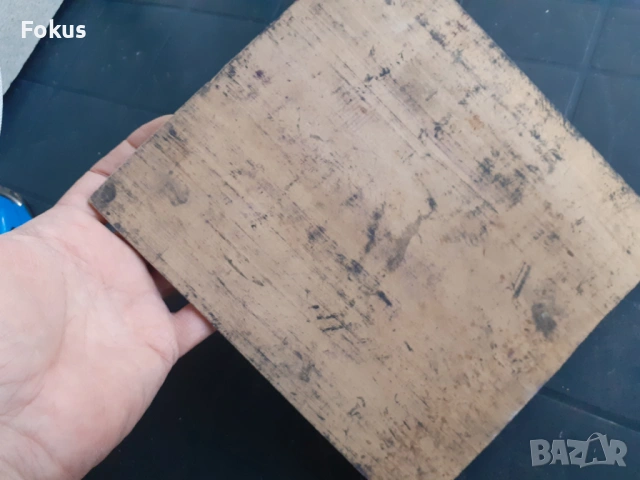 Оригинална стара дървена матрица за линогравюра с подпис КА, снимка 5 - Антикварни и старинни предмети - 53285747