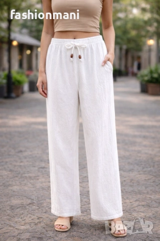 ДАМСКИ ПАНТАЛОНИ В ДВА ЦВЯТА БЯЛ И ЧЕРЕН - код 1282