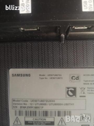 SAMSUNG UE50TU8072U лек дефект , снимка 4 - Телевизори - 51505771