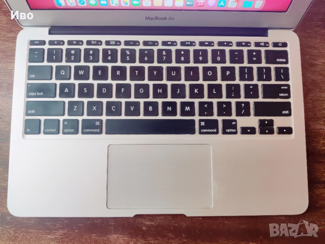 Macbook Air 11,6 2014 отлично работещ, запазен, Big Sur MacOS, зарядно , снимка 4 - Лаптопи за дома - 53056241