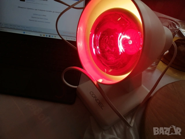 Инфрачервена лампа за нагревки CONDEL 150W , снимка 7 - Соларни лампи - 52801910