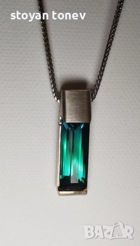 Изключително Колие с Афгански Индиколит Турмалин в 18К златен обков!, снимка 6 - Колиета, медальони, синджири - 52744553