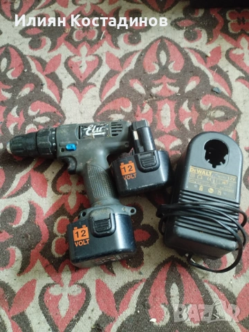 Elu винтоверт, 2 батерии и зарядно Dewalt