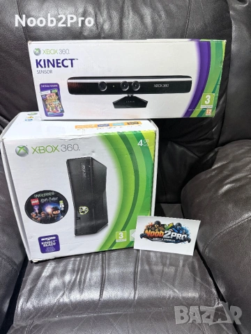Xbox 360 S – комплект с Kinect + игри