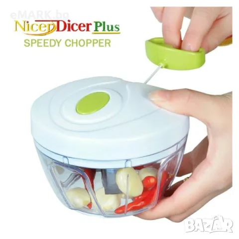 Ръчен и компактен чопър за плодове и зеленчуци Nicer Dicer Plus, снимка 2 - Прибори за хранене, готвене и сервиране - 47848963