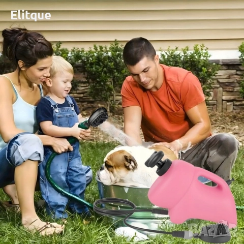 Преносим душ 8L за кучета, велосипеди и спортни принадлежности – без електрическо захранване, снимка 3 - Други стоки за дома - 52853469