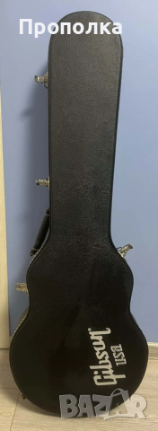 Кожен Черен Куфар за китара Gibson USA