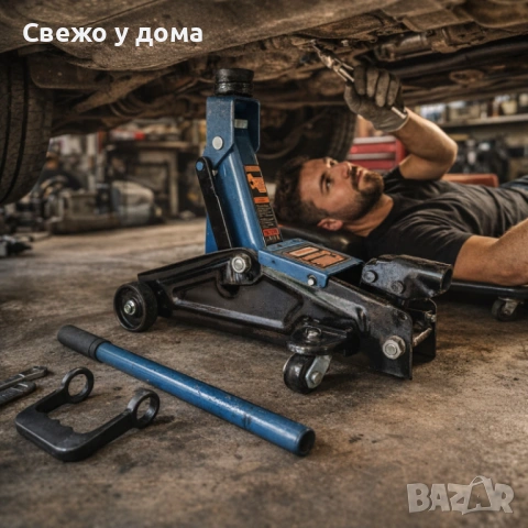 Хидравличен крик крокодил 3 тона - мобилен с колела , снимка 4 - Аксесоари и консумативи - 54051733