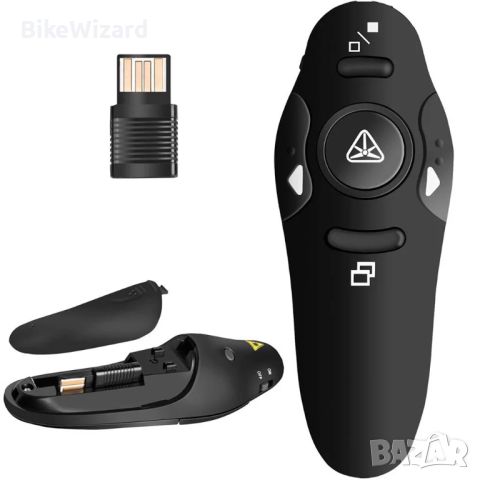 Безжичен презентатор, PPT контролер  Лазерна показалка USB НОВО, снимка 1 - Друга електроника - 46396402