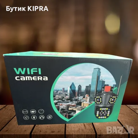 Тройна 4G камера за наблюдение,WIFI,работи със SIM карта,12 MP,Ultra HD , снимка 6 - IP камери - 47727859