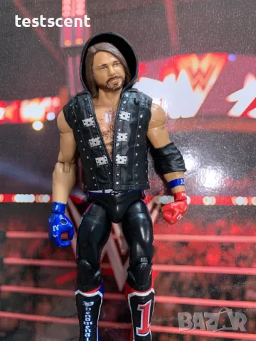 Екшън фигура WWE Elite AJ Styles Ей Джей Стайлс Mattel Figure, снимка 11 - Фигурки - 49511783