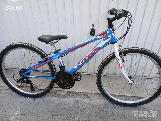 Детски алуминиев велосипед Крос 24 цола, отличен 