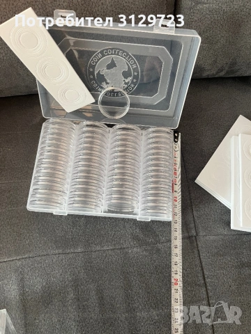 нова кутия за монети с 60бр капсули, снимка 3 - Нумизматика и бонистика - 53487885
