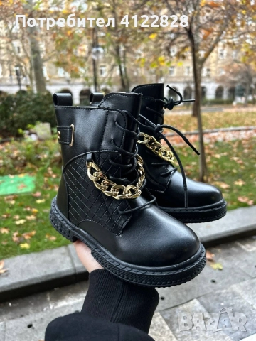 кожени боти за момиче