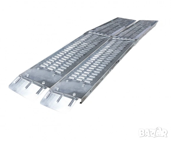 2 бр Сгъваема двойна метална рампа рампи 400кг за АТВ бъги – здрава поцинкована стомана, снимка 2 - Аксесоари и консумативи - 53231066