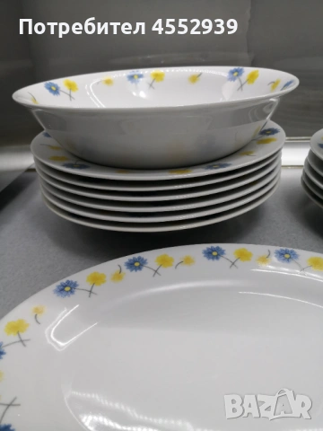 Сервиз порцеланов за хранене, снимка 11 - Сервизи - 53288283