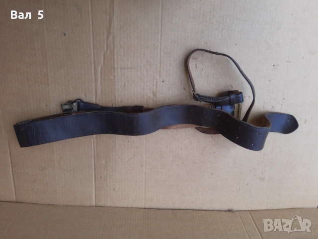 Стар военен строеви офицерски колан с портупей , униформа, снимка 4 - Антикварни и старинни предмети - 50739330