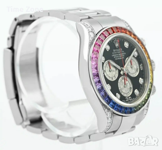 Rolex Cosmograph Daytona 40mm White Gold "Rainbow" Automatic Дамски / Унисекс Различни Варианти, снимка 11 - Дамски - 54047440