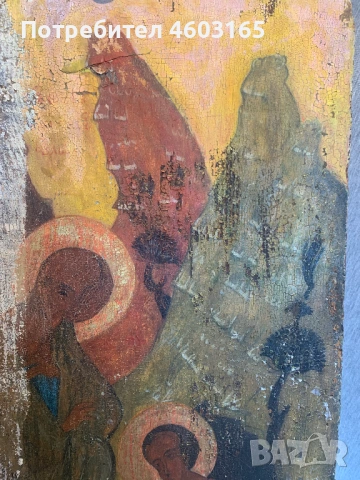 стара голяма икона, снимка 4 - Икони - 53955536