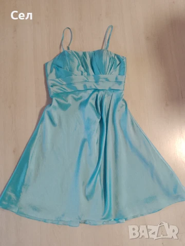 Синя официална рокля Л, снимка 4 - Рокли - 51150457